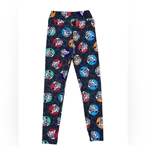 Lularoe tween LEGGINGS • DISNEY’S CRUELLA DeVIL • ADULT 00-0 & JUNIORS 8-16 •EUC - Picture 1 of 14